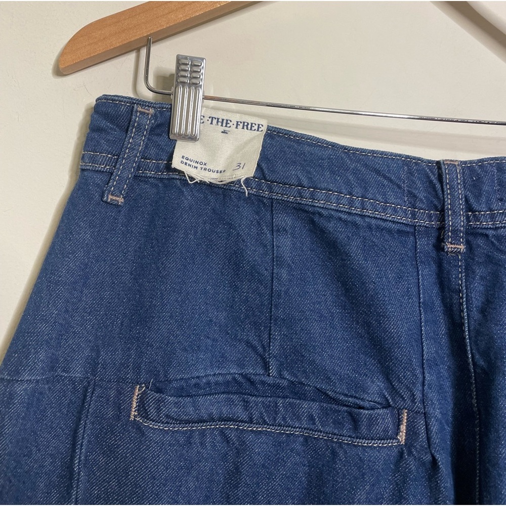 Free People Equinox Denim Trouser in Ritual Blue - Picture 9 of 9